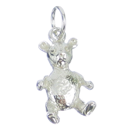 Teddy Bear sterling silver charm .925 x 1 Teddys Bears Teddies charms