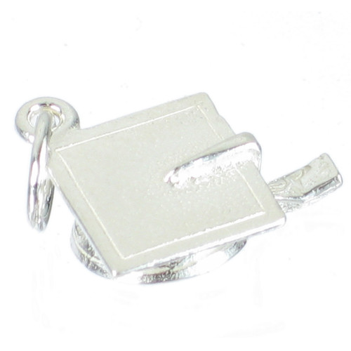 Mortarboard sterling silver charm .925 x 1 Graduate Hat Graduation charms