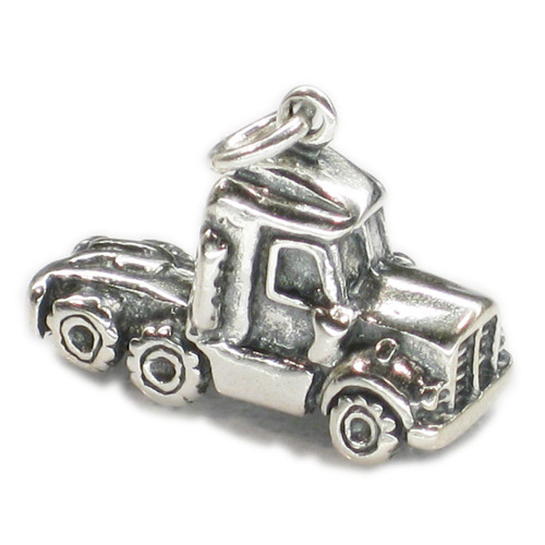 Truck Cab Semi Lorry sterling silver charm .925 x 1 Trucks Cabs charms