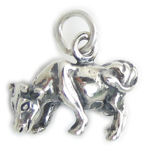 Cow sterling silver charm .925 x 1 Cows and farming charms