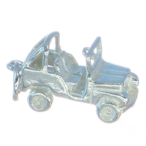 Jeep 4 x 4 Sterling silver charm .925 x 1 Jeeps Cars Charms