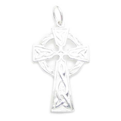 Celtic Cross sterling silver pendant .925 x 1 Celt crosses pendants