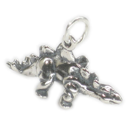 Stegosaurus Dinosaur sterling silver charm .925 Dinosaurs charms A1