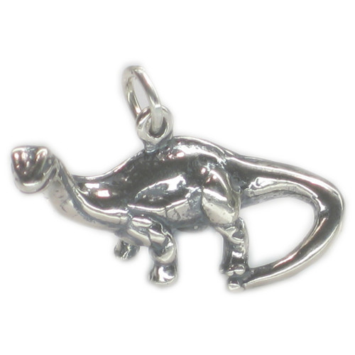 Brontosaurus dinosaur sterling silver charm .925 x 1 Dinosaurs charms