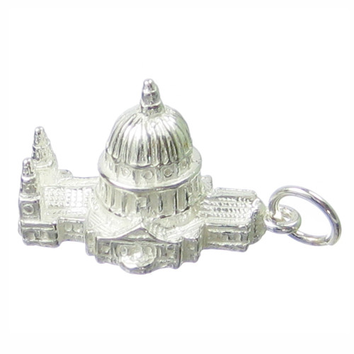 Saint Pauls Cathedral sterling silver charm .925 x 1 Charms of Cathedrals
