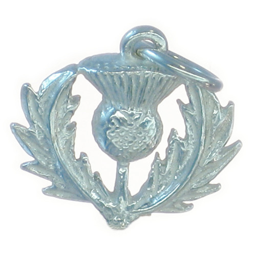 Thistle sterling silver charm .925 Thistles Scotland Charms