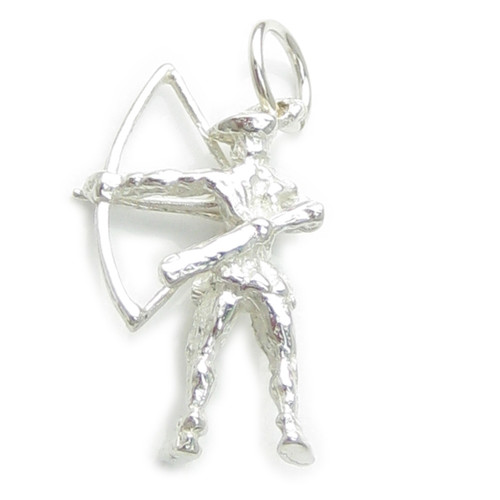 Robin Hood sterling silver charm .925 x 1 Sherwood Archer Archers Charms