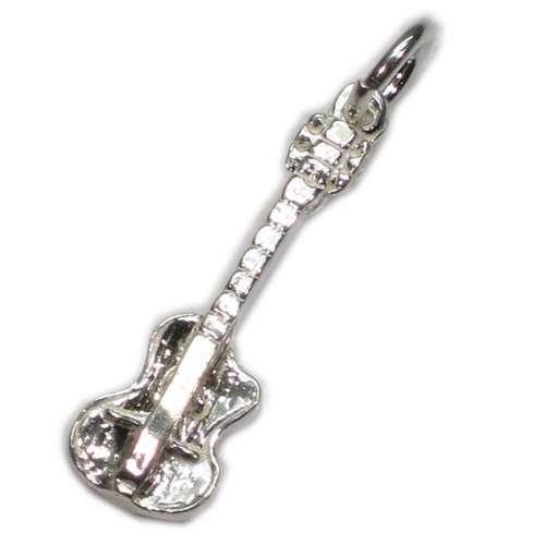 Guitar sterling silver charm .925 x 1 music charms