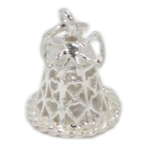 Wedding Bell sterling silver charm .925 x 1 bells charms