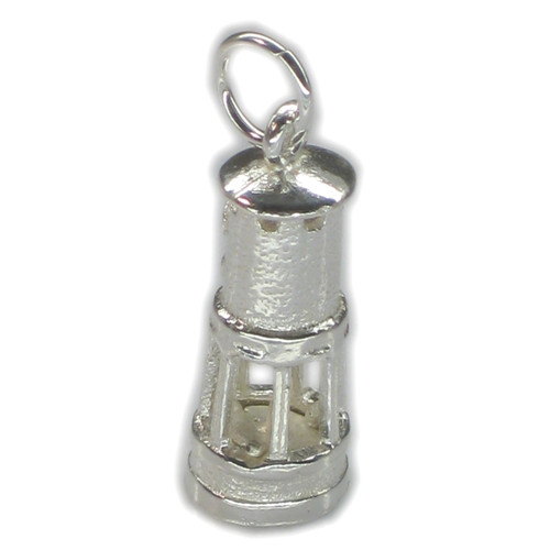Miners Lamp sterling silver charm .925 x 1 Mining Lamps charms