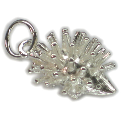 Hedgehog sterling silver charm .925 x 1 Hedgehogs charms