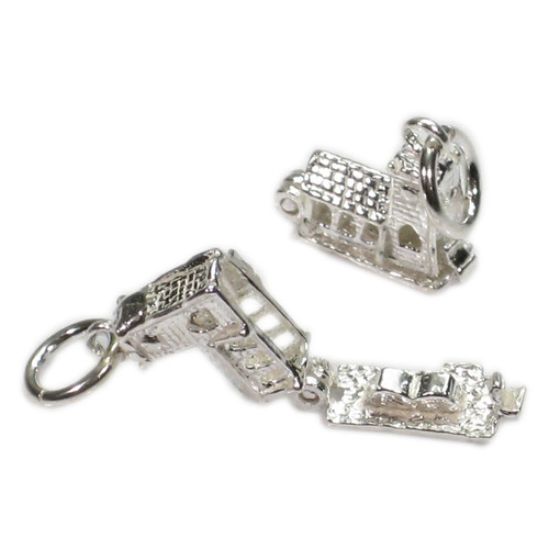 Church opening small sterling silver charm .925 Holy charms