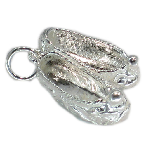Ballet shoes sterlng silver charm pendant .925 x1 Ballet Ballerina charms