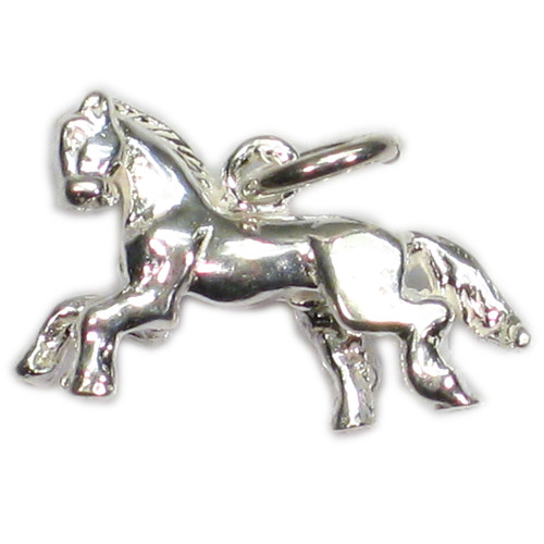 Horse - Pony sterling silver charm .925 x 1 Horses charms