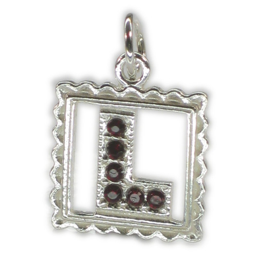 Learner Plate sterling silver charm .925 x 1 L Plates driving charms
