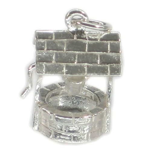 Wishing Well sterling silver charm .925 x 1 Wish and Wishes charms