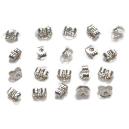 10 pairs sterlng silver small butterfly earring clasps backs scrolls .925