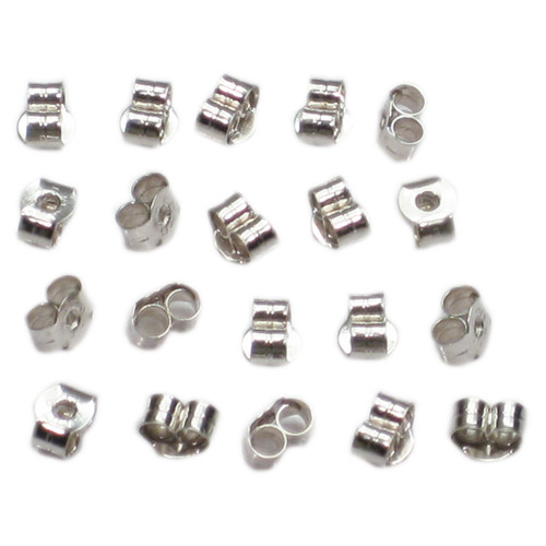 10 prs strlng silver medium butterfly earring clasps backs scrolls .925