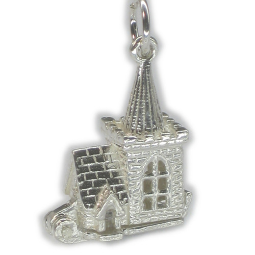 Church opening sterling silver charm .925 x 1 Holy Churches charms