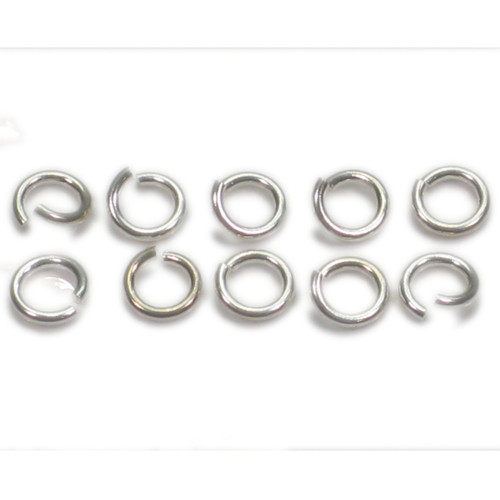 Pack of 10 x 5mm Jump Rings sterling silver fitting finding findings .925