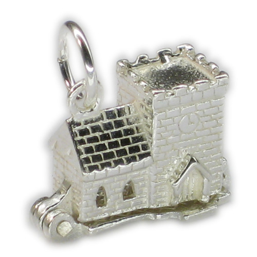 Church opening sterling silver charm .925 x 1 Holy Churches charms A2