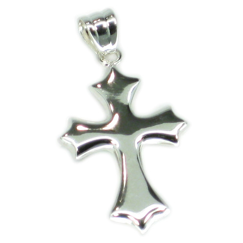 Cross sterling silver pendant .925 x 1 crosses pendants