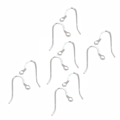 5 pairs Earring Wires Sterling Silver Fish Hook Findings fittings