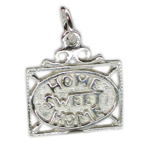 Home Sweet Home sterling silver charm .925 x 1 Homes charms