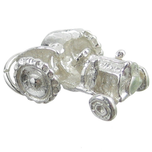 Tractor sterling silver charm .925 Tractors Farmer Farming charms