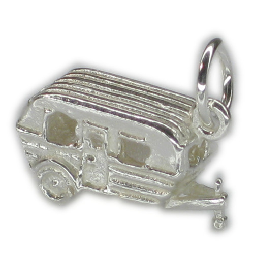 Caravan sterling silver charm .925 Caravan and camping charms