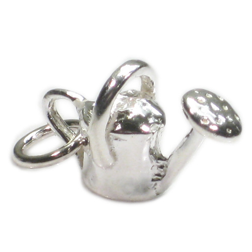 Watering Can sterling silver charm .925 x 1 gardening charms A1