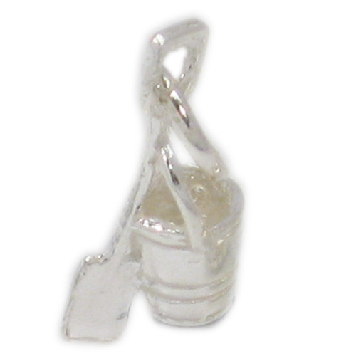 Bucket and Spade sterling silver charm .925 x 1 beach holliday charms