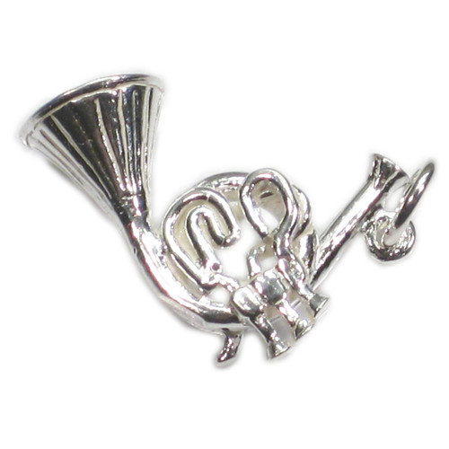 French Horn sterling silver charm .925 x 1 music charms
