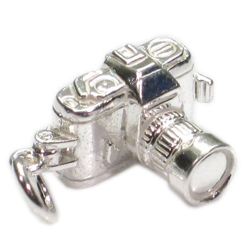 Camera opening sterling silver charm .925 x 1 photography charms