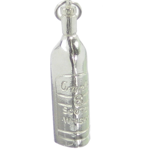 Whisky bottle sterling silver charm .925 x1 bottles charms