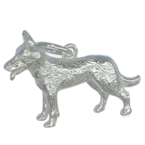 Alsatian sterling silver charm .925 x 1 Alsatians Dogs Charms