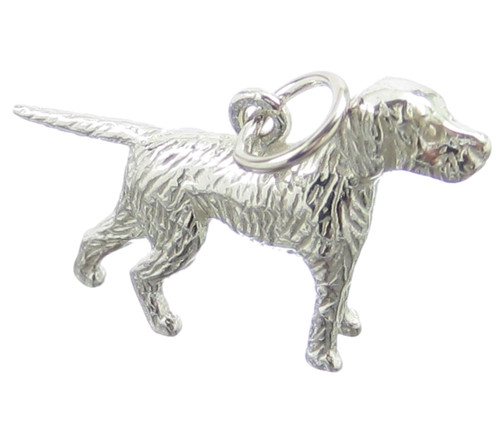 Pointer dog sterling silver charm .925 x 1 Pointers Dogs charms C1