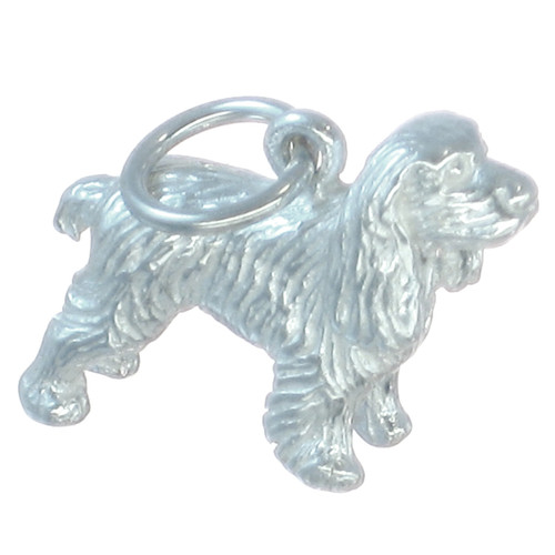 Spaniel sterling silver dog charm .925 x 1 Spaniels Dogs Charms