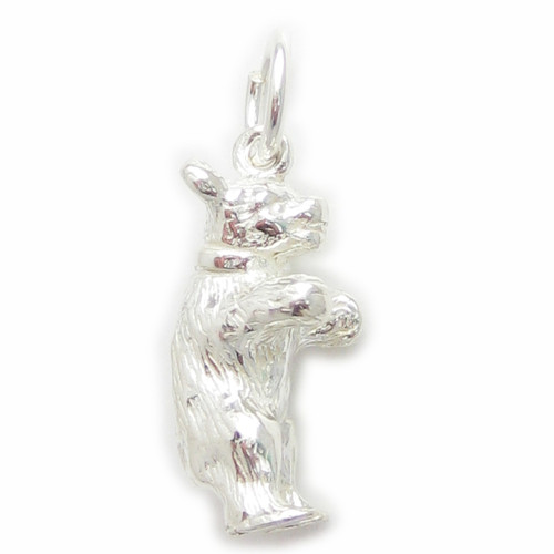 Bear sterling silver charm .925 x 1 charms of bears