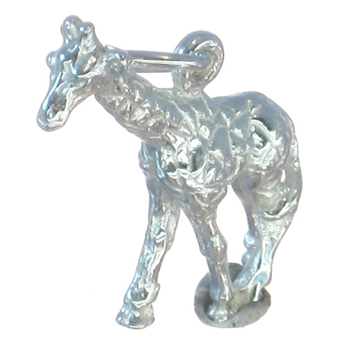 Giraffe sterling silver charm .925 x 1 Giraffes Safari Charms
