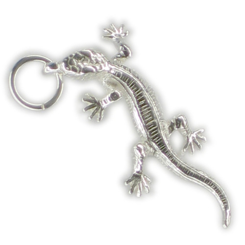 Lizard sterling silver charm .925 x 1 Lizards and Lizzards charms