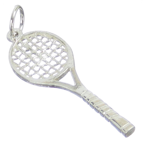 Tennis racket racquet sterling silver charm .925 x 1 Sports charms