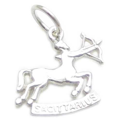 Sagittarius Zodiac sterling silver charm .925 x 1 Zodiacs charms