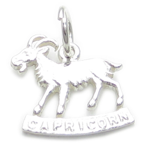Capricorn sterling silver charm .925 x 1 Goat Zodiacs Zodiac charms