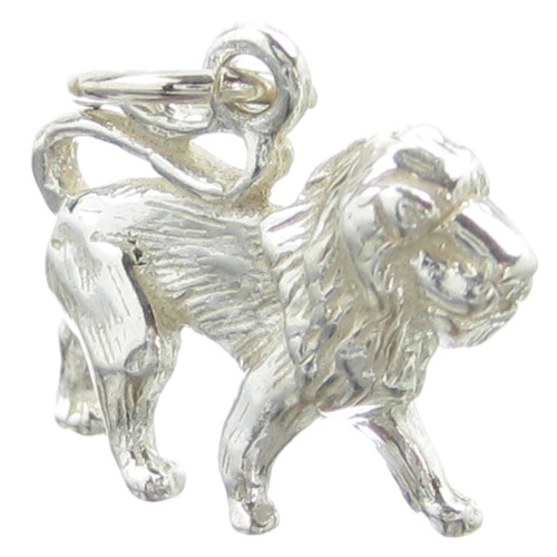 Leo The Lion sterling silver charm .925 x 1 Lions charms