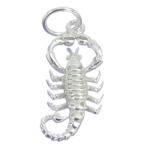 Scorpion sterling silver charm .925 x 1 Scorpio Zodiac Scorpions charms F2