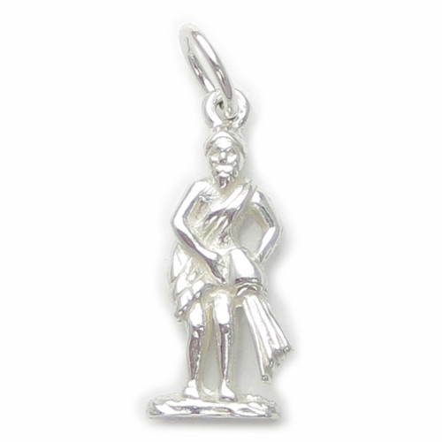 Aquarius the Water Carrier sterling silver charm .925 Zodiac Charms