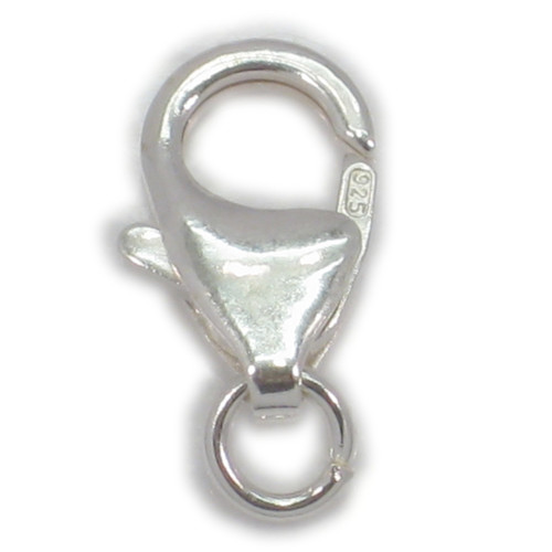 1 x 13mm Lobster Clasp Clip Trigger sterling silver fitting finding