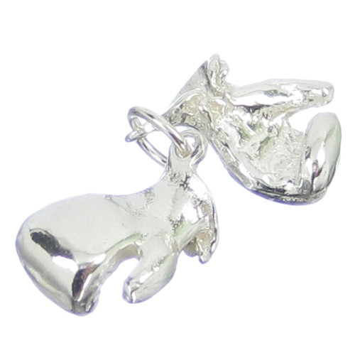 Boxing Gloves sterling silver charm .925 Boxer Fight Box Sports Charms
