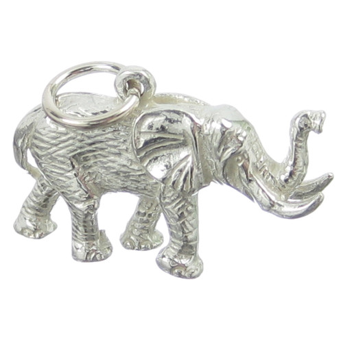 Elephant sterling silver charm .925 x 1 Elephants charms H1